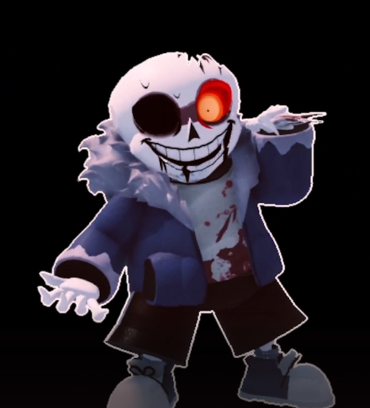 Horrortale Sans Hunger Posed by Flybydogey101 on DeviantArt