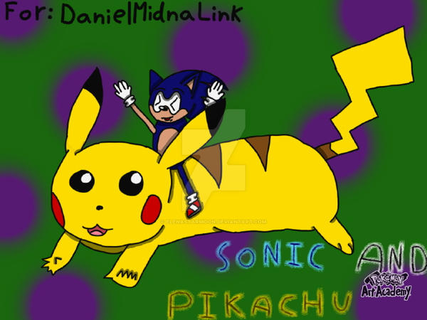 Daniel Order: Sonic riding Pikachu