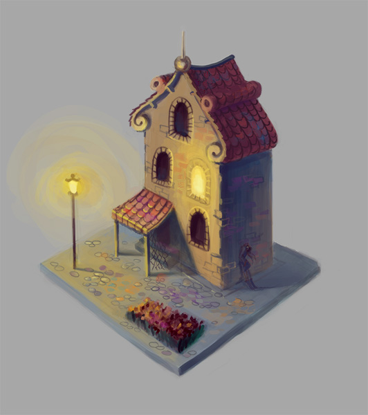 Lonely house sketch