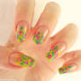 Roses nail art