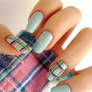 Plaid nails