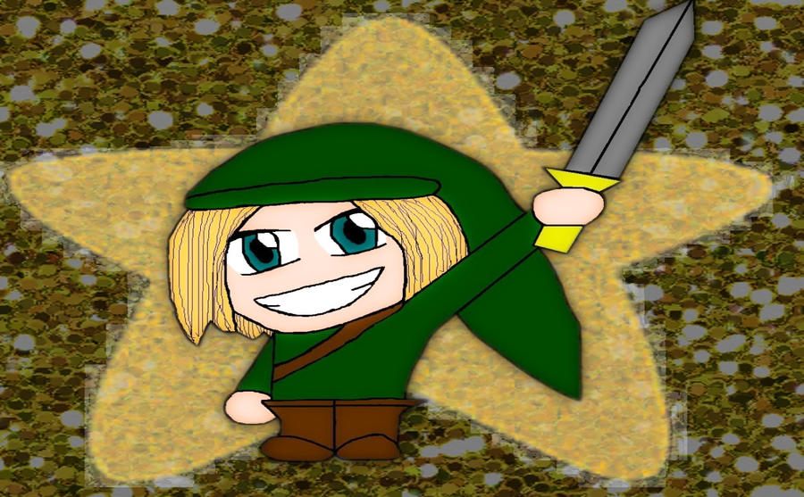 Link and his sword (lol)