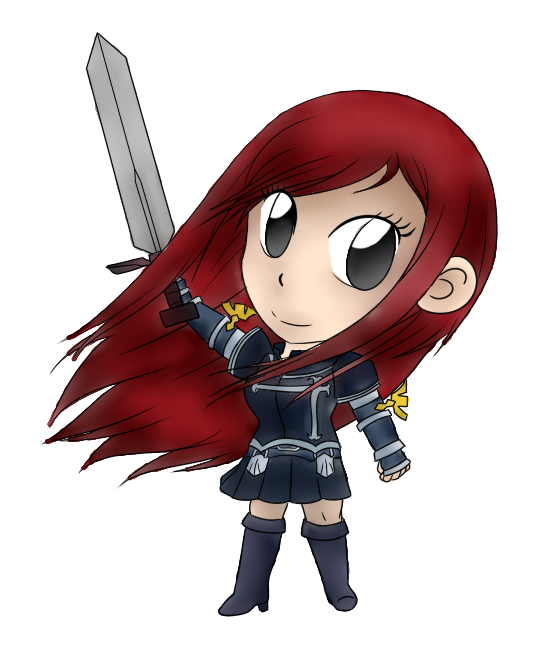 Erza Chibi (Colored)