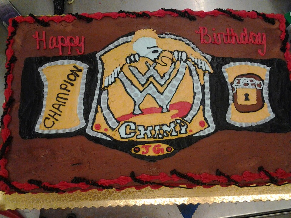 Champion belt cake