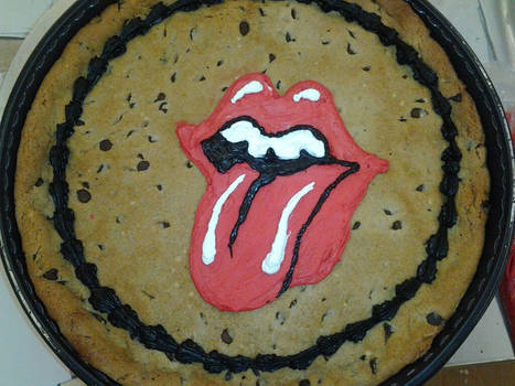 Rolling stones Cookie Cake