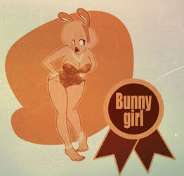 Vintage Bunny Girl