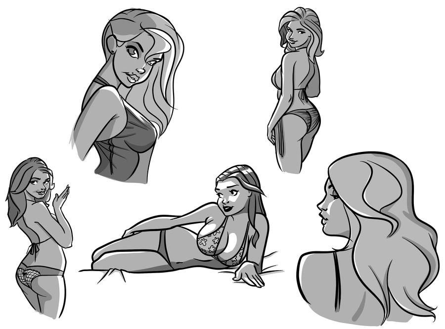 Kate Upton Drawing Attempts