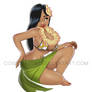 Hula Girl Pinup