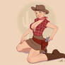 Cow Girl PinUp