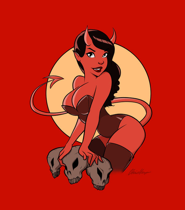 Devil Girl Pinup 2 by TheCosbinator on DeviantArt.