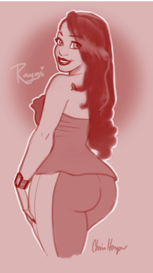 Raymi Pin Up Sketch2