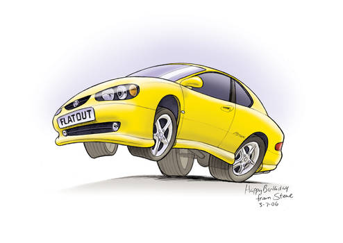Holden Monaro Caricature