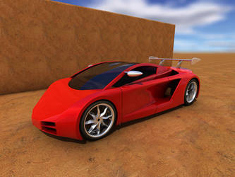 3D Sports Car Mid-engine