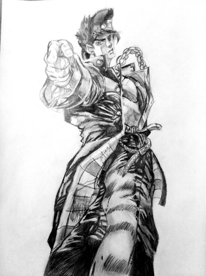 Jojo S Bizarre Adventure Jotaro Pencil Drawing By Startation On Deviantart Jojo S Bizarre Adventure Jotaro Pencil Drawing By Startation On Deviantart