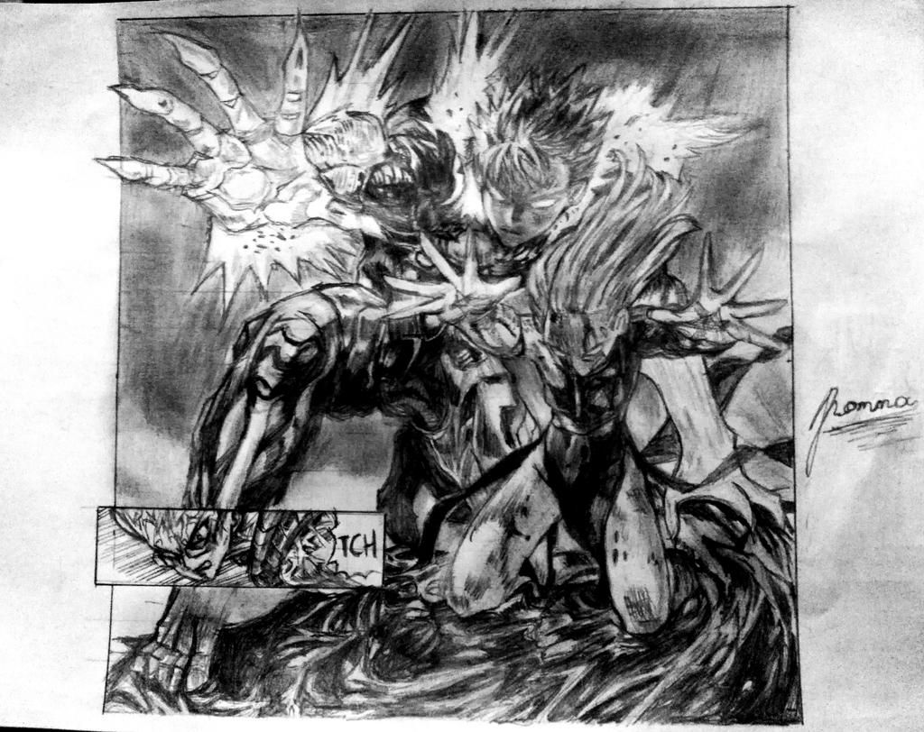 Genos and Tatsumaki vs Psykos by startation on DeviantArt