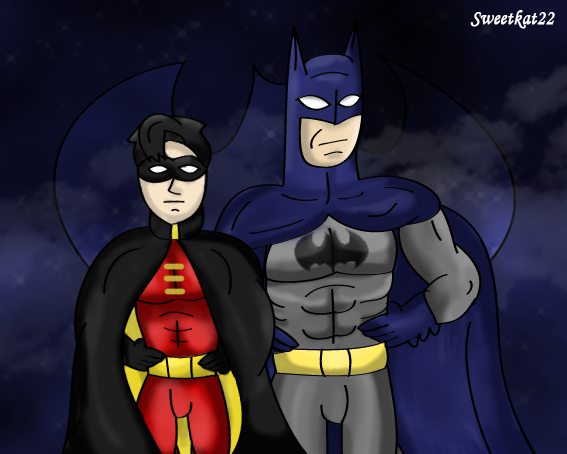 Batman And Robin Posing