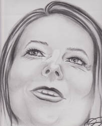 julia gillard - charcoal