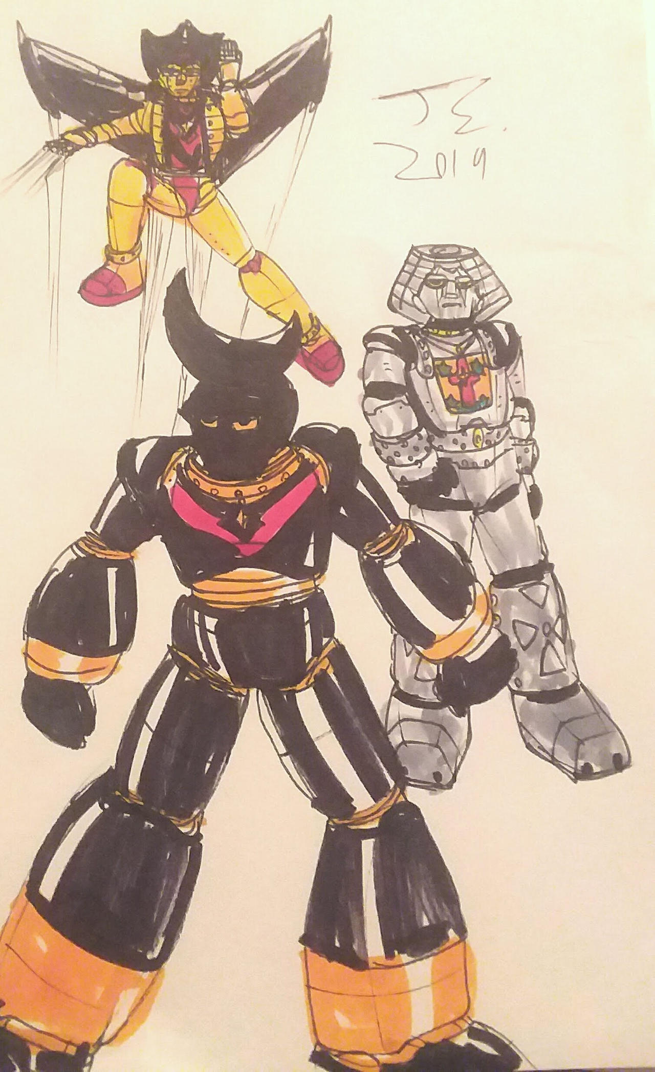Giant Robo: GR2, GR3 and GR4 redesigns by DaimosZ on DeviantArt