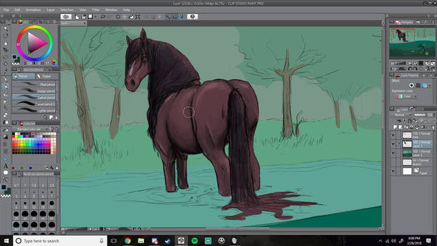 Horse progress