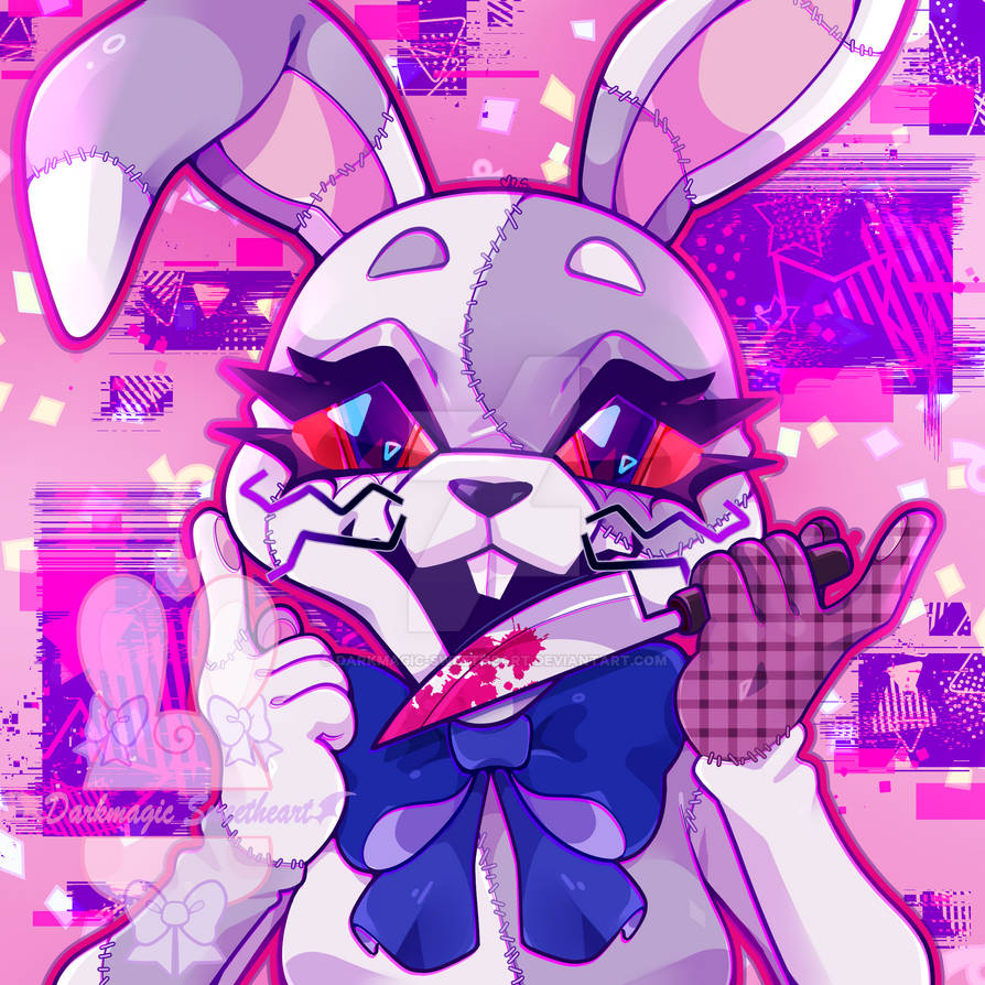 Vanny Pink Rabbit Vanny Print by DarkMagic-Sweetheart on DeviantArt