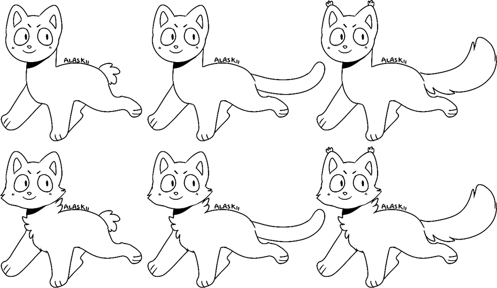 pics Deviantart Cat Group Base f2u lineart read desc by alaskii on