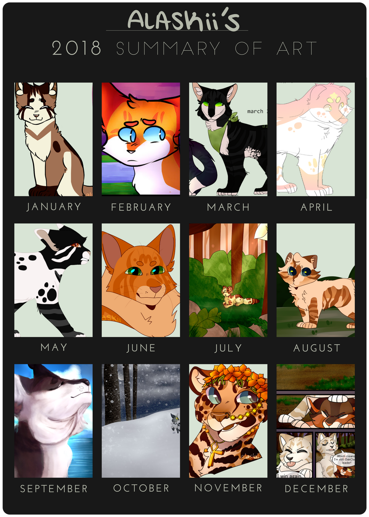2018 summary of art by alaskii
