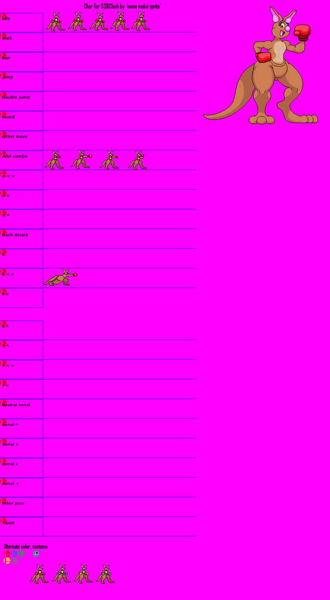 Super Smash Flash 2 Moveset - Kangy W.I.P by KDgamer015 on DeviantArt