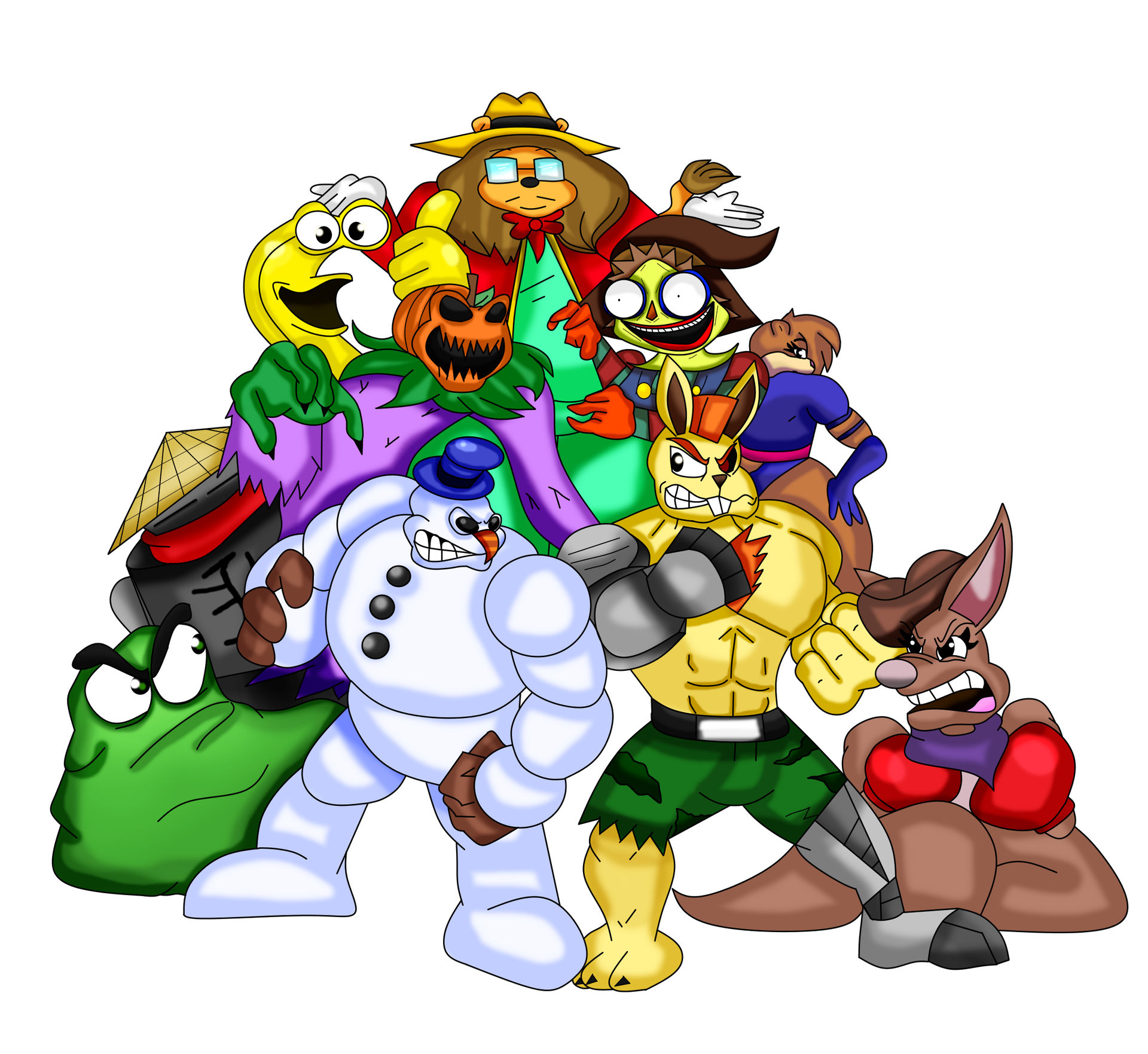 Cartoon Fighters Deviantart Roster Clayfighters /Cartoon Fighter by KDgamer015 on DeviantArt