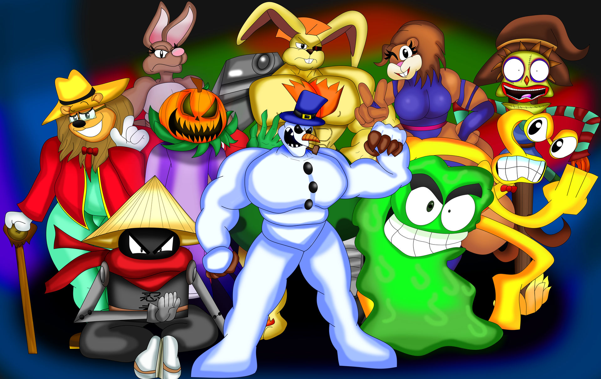 Cartoon Fighters Deviantart Roster Cartoon Fighter Wallpaper by KDgamer015 on DeviantArt