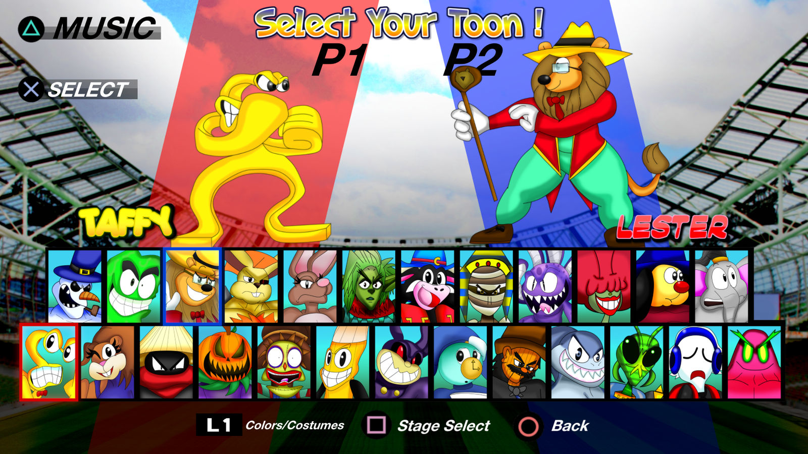 Cartoon Fighter - Character Select Screen by KDgamer015 on DeviantArt
