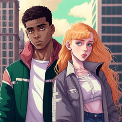 Miles Morales and Gwen Stacy