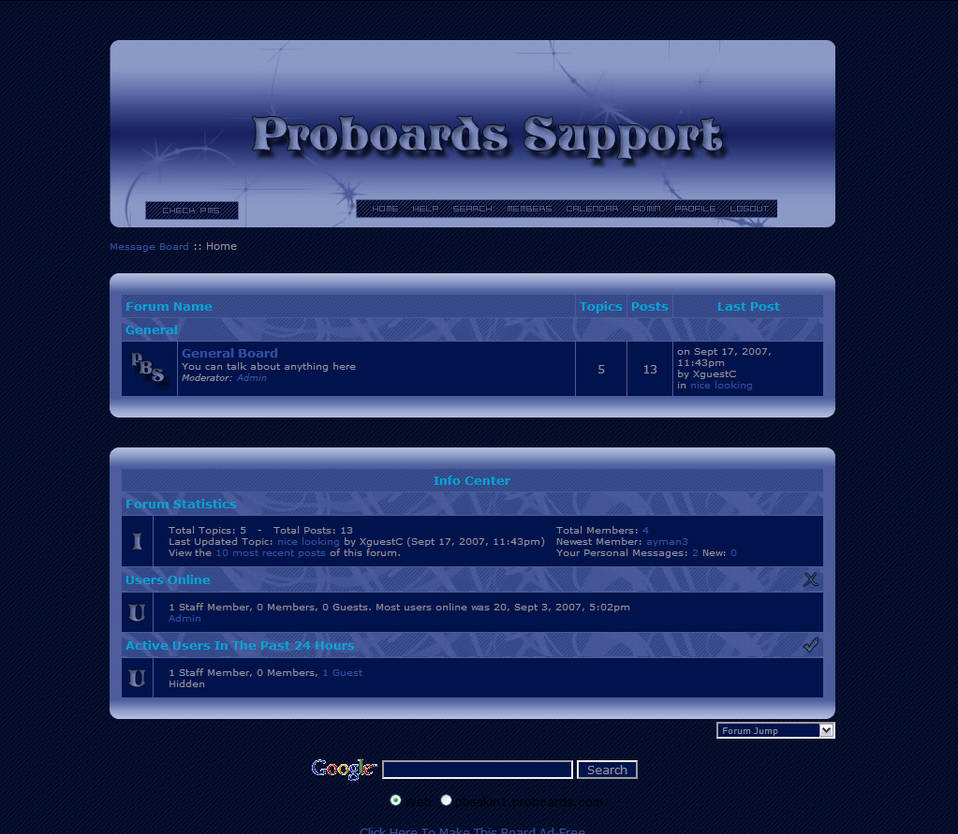 Proboards Support -Template by AnuheaStudios on DeviantArt
