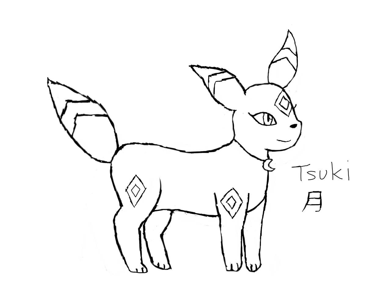 COMO DESENHAR O POKÉMON UMBREON /// HOW TO DRAW UMBREON POKÉMON