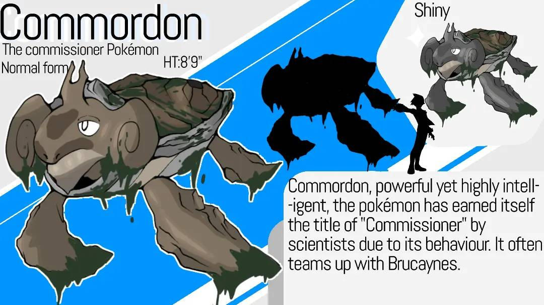 Meet Commordon! The Commissioner Pokemon! by PencilHead69 on DeviantArt