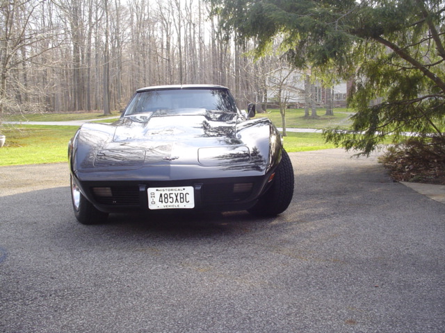 Big black corvette