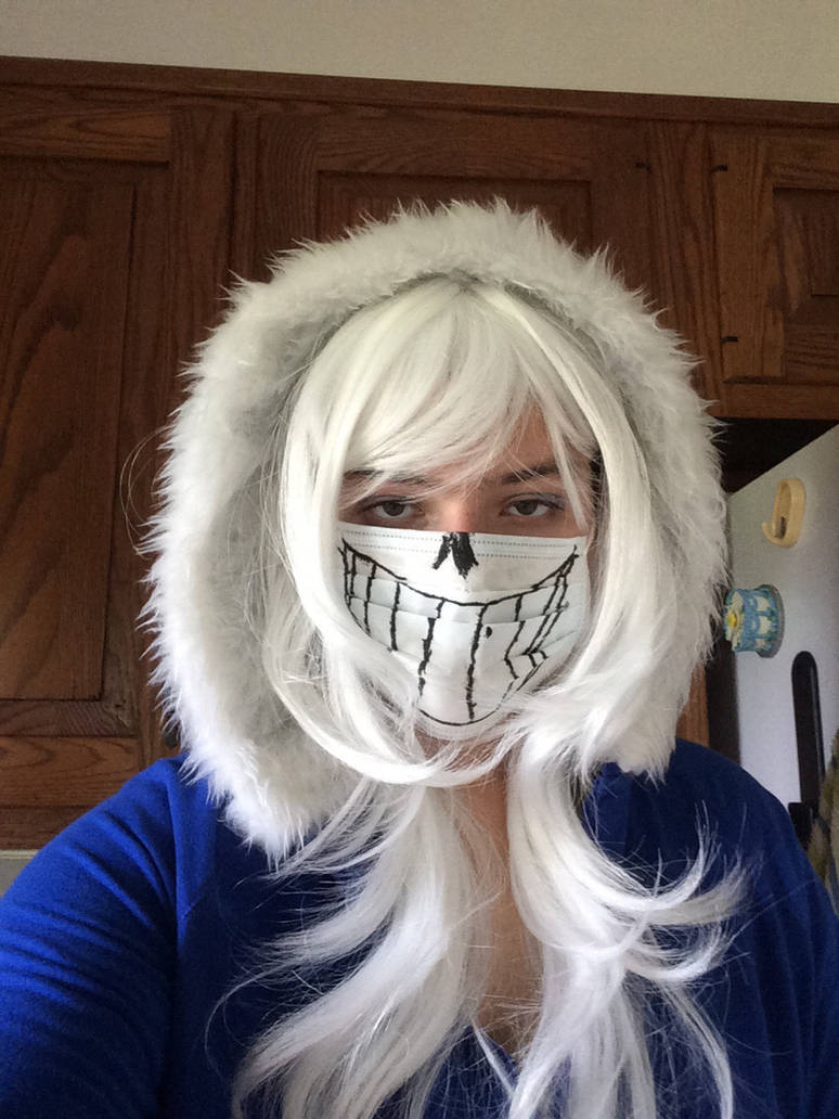 Human fem-sans cosplay before the con. by Yukidoerr on DeviantArt