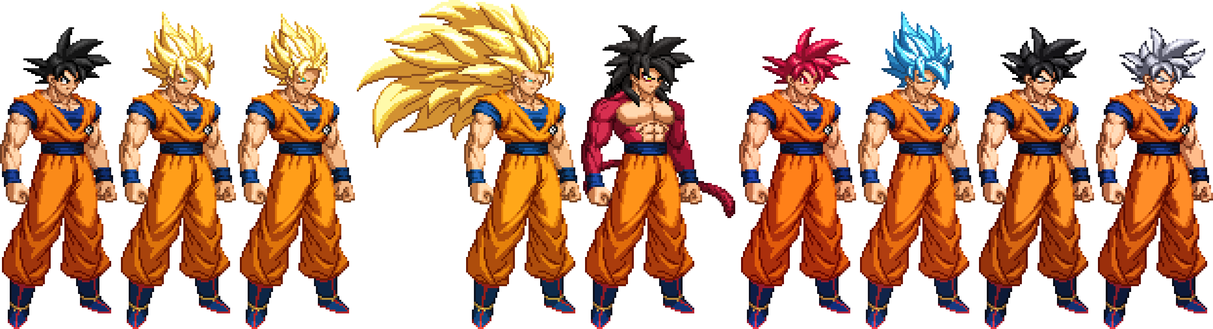 Goku Transformations (Updated)