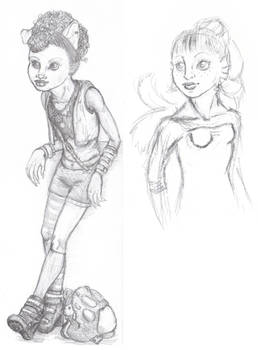 Monster High Howleen and Freshwater Lagoona Doodle