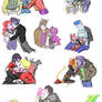 Sketch Dump 29: (Simplified Monster High Couples)