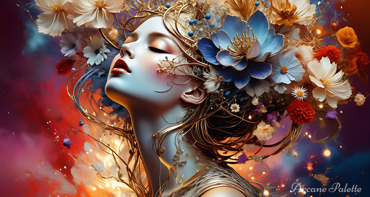 Cobalt Reverie Floral Reverie by ArcanePalette on DeviantArt