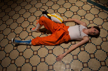 Chell Cosplay - Game Over