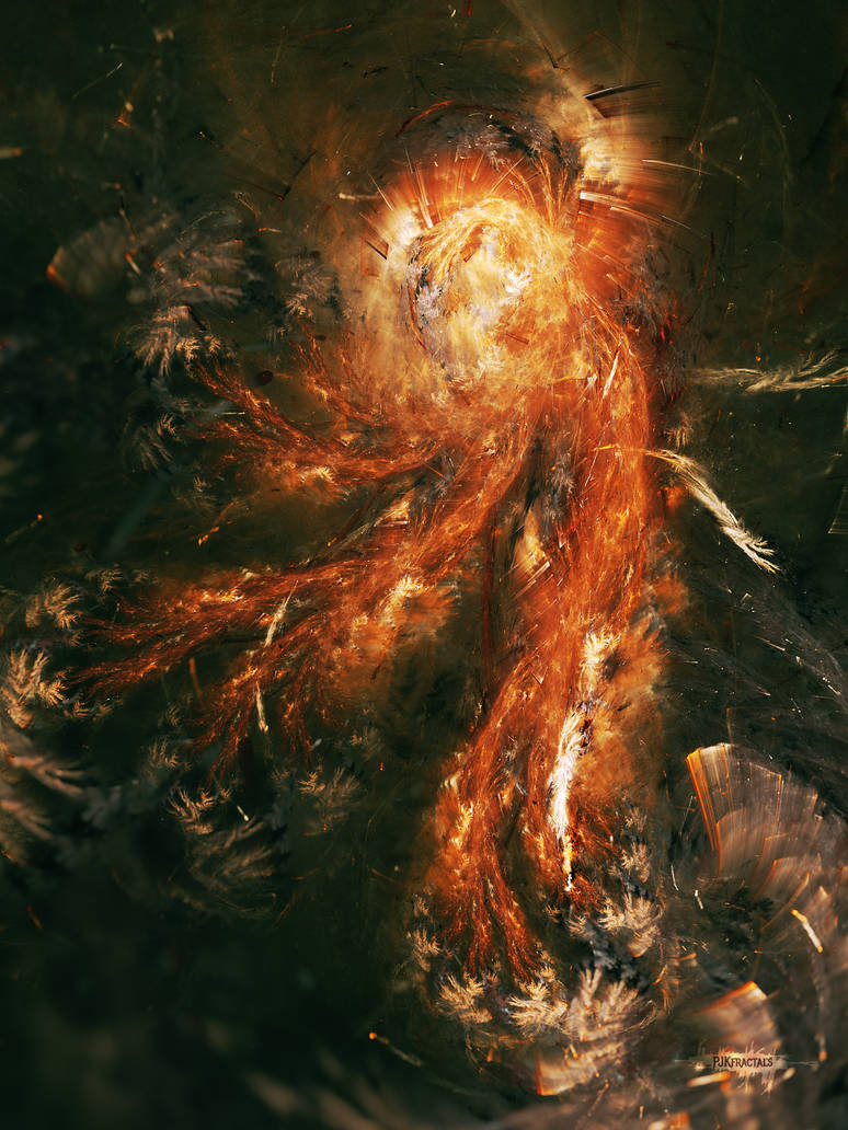Exploding Creature Art Burning Creature by PJKfractals on DeviantArt