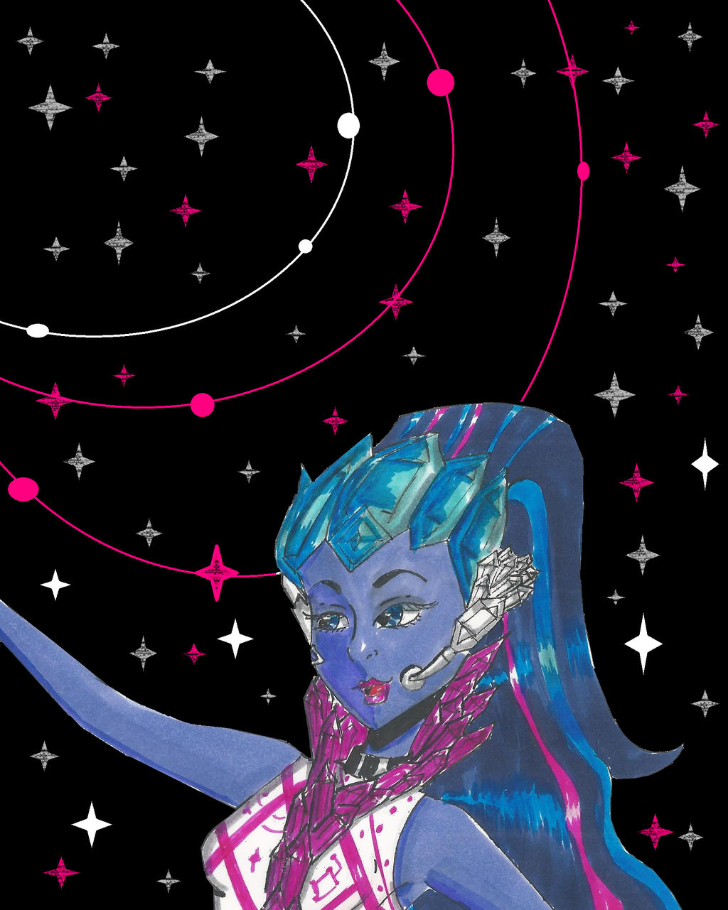 Astra Nova is reaching for the universe by MinCArt on DeviantArt