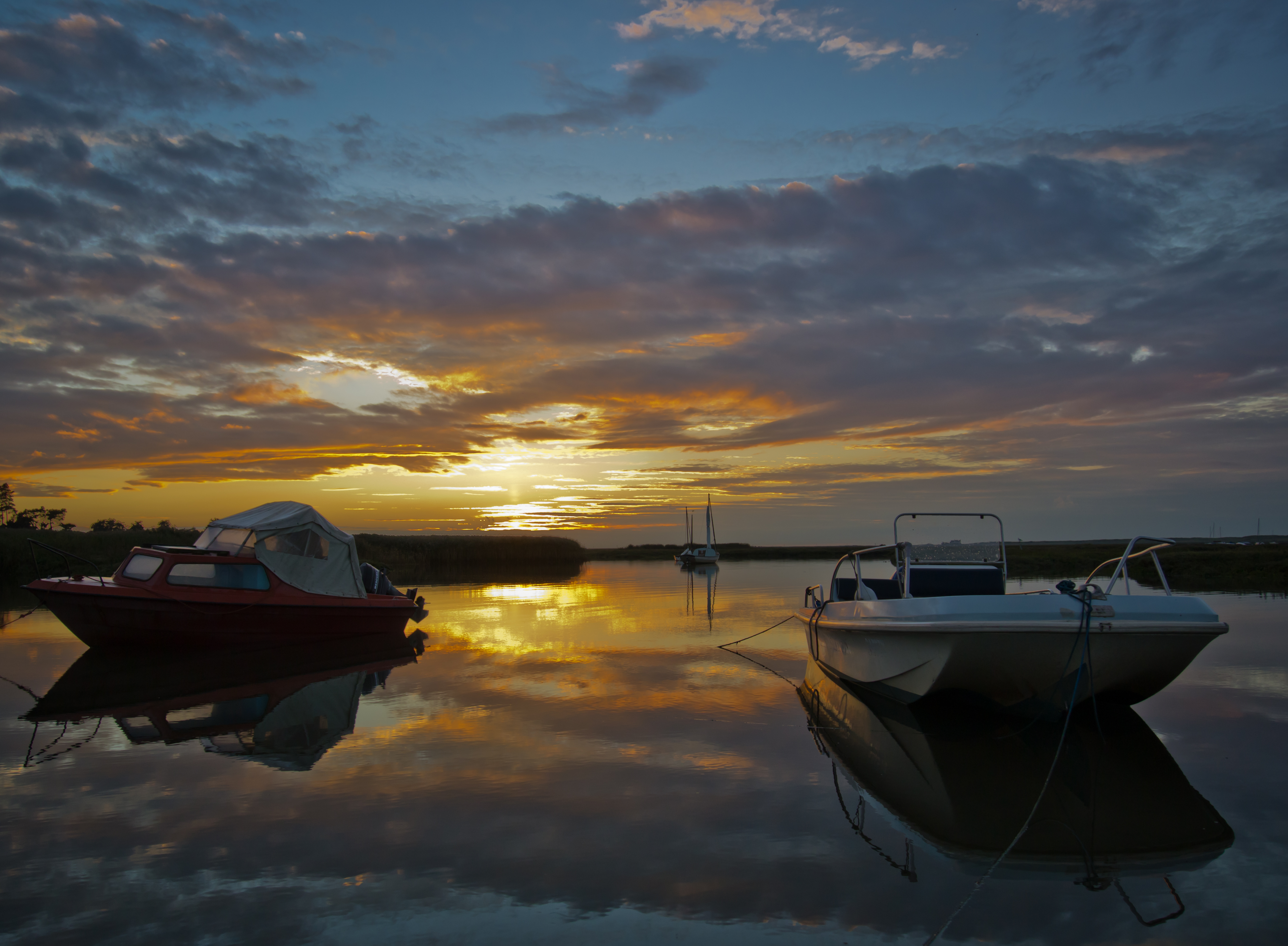 Sunset reflected