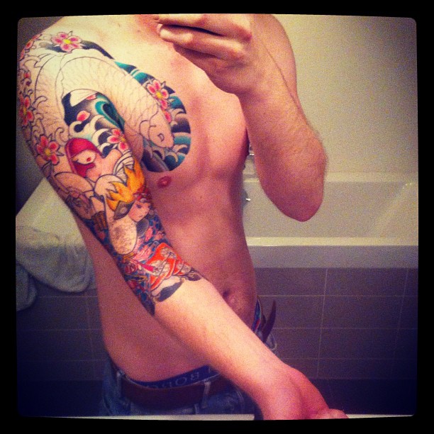 tokidoki anime inspired japanese sleeve w.i.p.