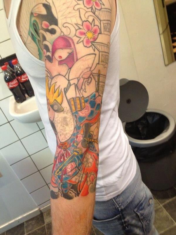 tokidoki anime inspired japanese sleeve w.i.p. 3