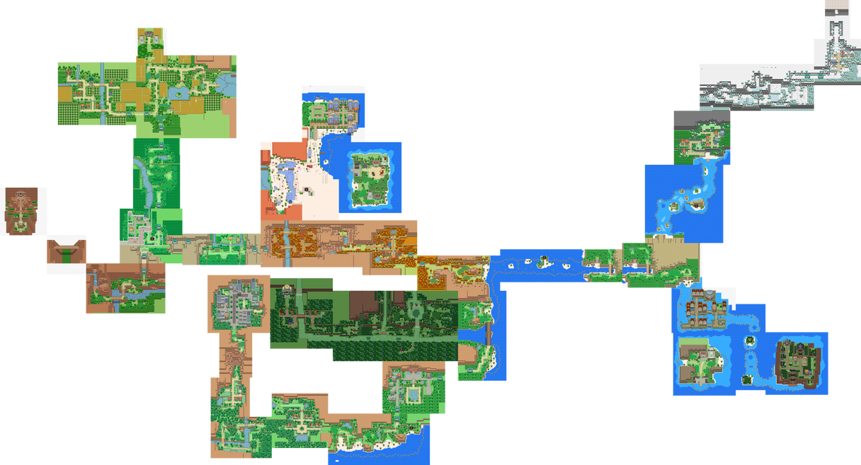 Pokemon Uranium Full Current Tandor Map by Ceredre-Drake