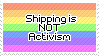 -Stamp: Shipping Is NOT Activism