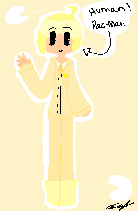 Human!Pac-Man by LazyPotatoBoi on DeviantArt