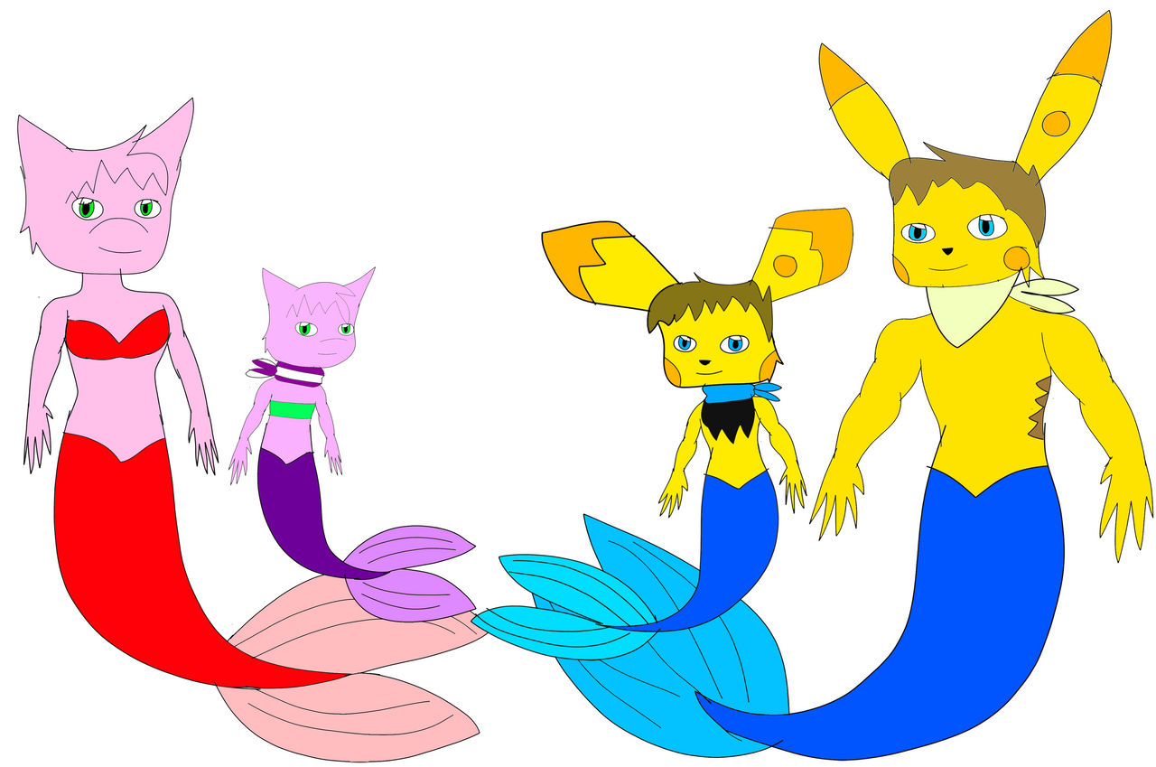 Merfolk Family Portrait by JoshDaPika1991 on DeviantArt